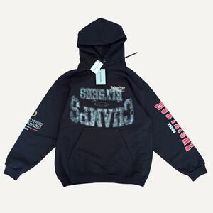 Balenciaga Overlayer Print Campaign Hoodie XS 600583 Fits Large Oversized NEW